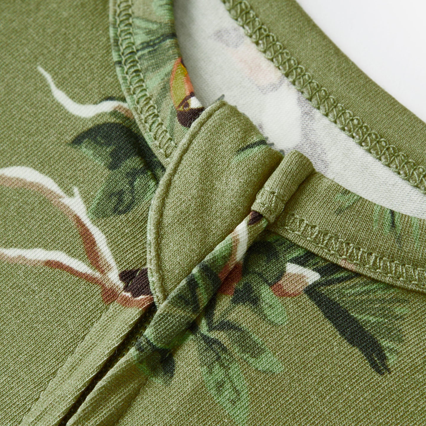 Toucan Cotton Stretch Zipper Pajama