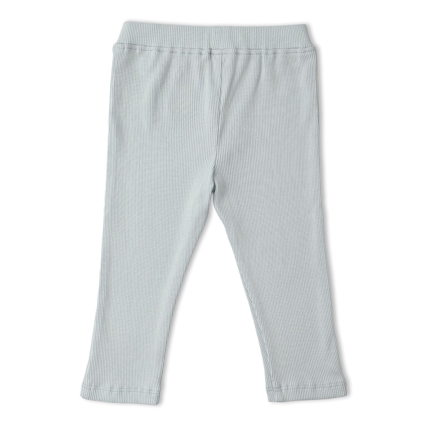 Organic Lace Collar Onesie & Tights Set - Fog