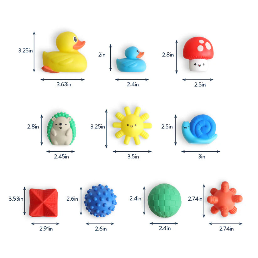 Itzy Ritzy Itzy Splash Gift Set 10-Piece Bath Toys