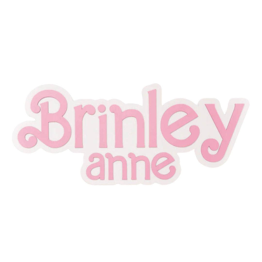 Personalized Bubble Wood Name Sign | Doll