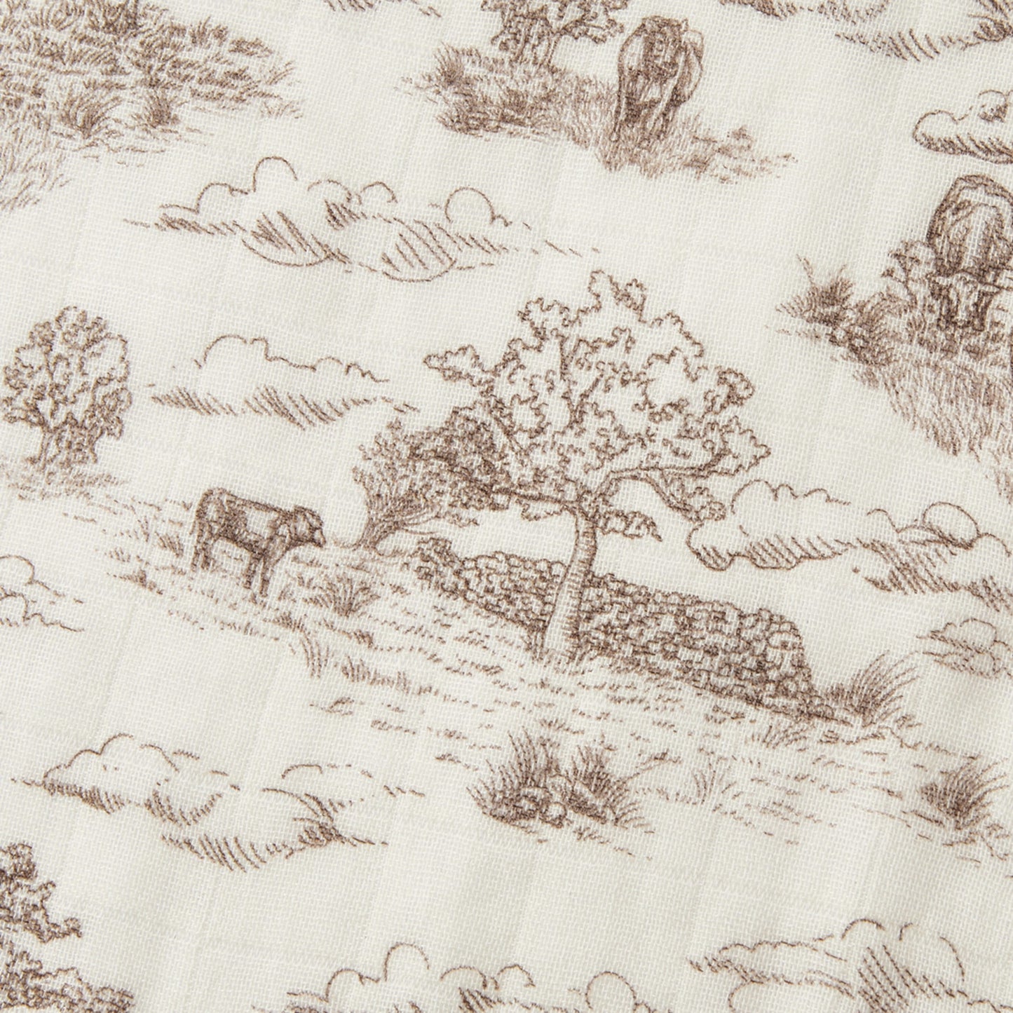 Country Toile Bamboo Two-Piece Burp Cloth Set