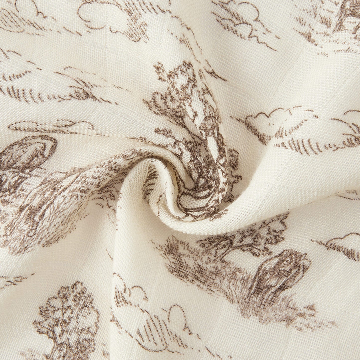 Country Toile Bamboo Two-Piece Burp Cloth Set
