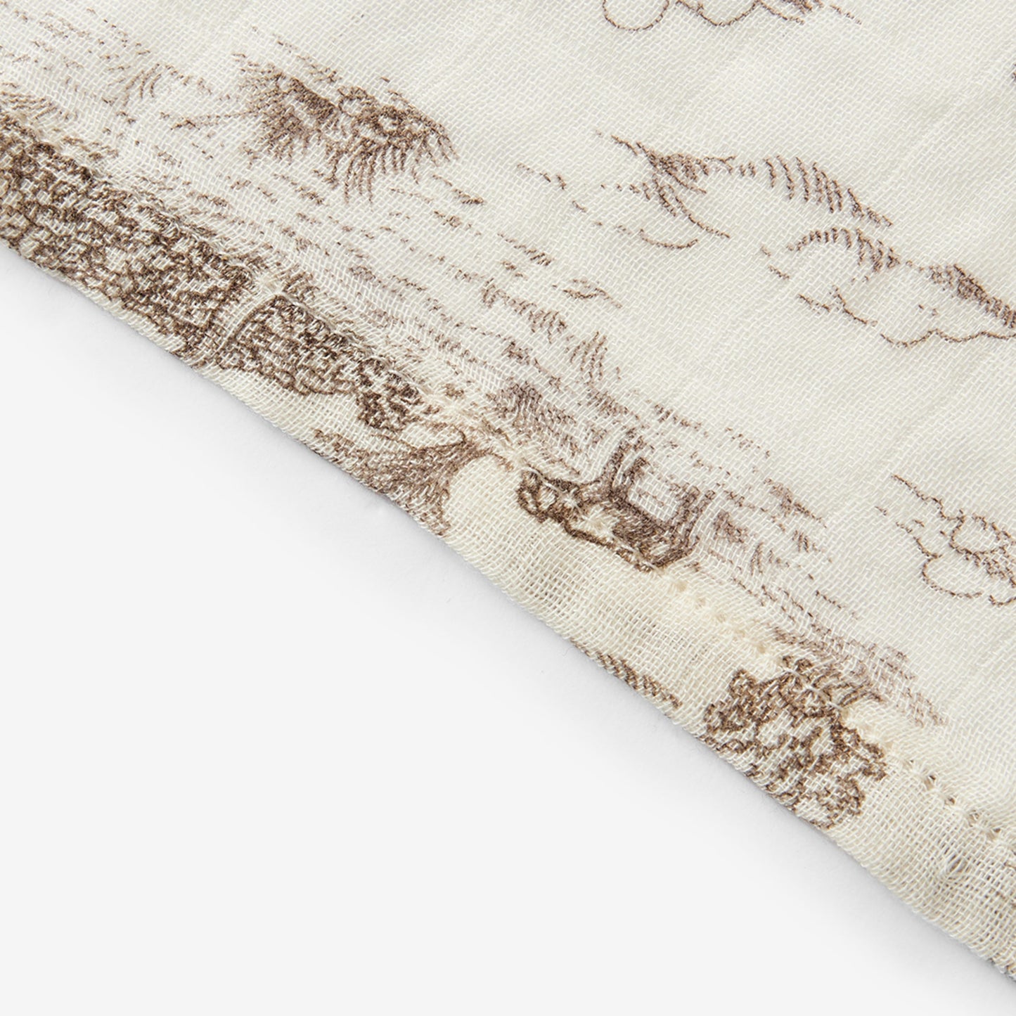 Country Toile Bamboo Two-Piece Burp Cloth Set