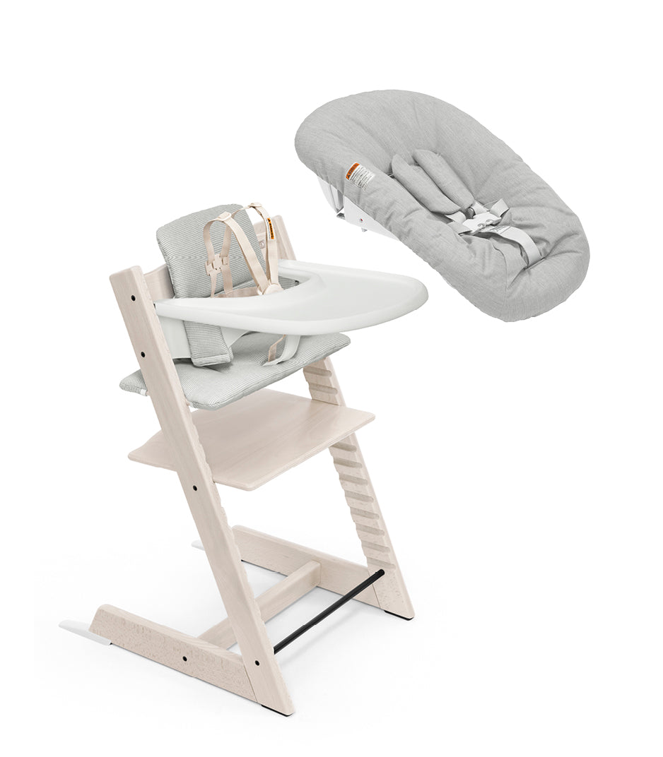 Stokke Tripp Trapp High Chair² with Cushion, Tray and Newborn Set