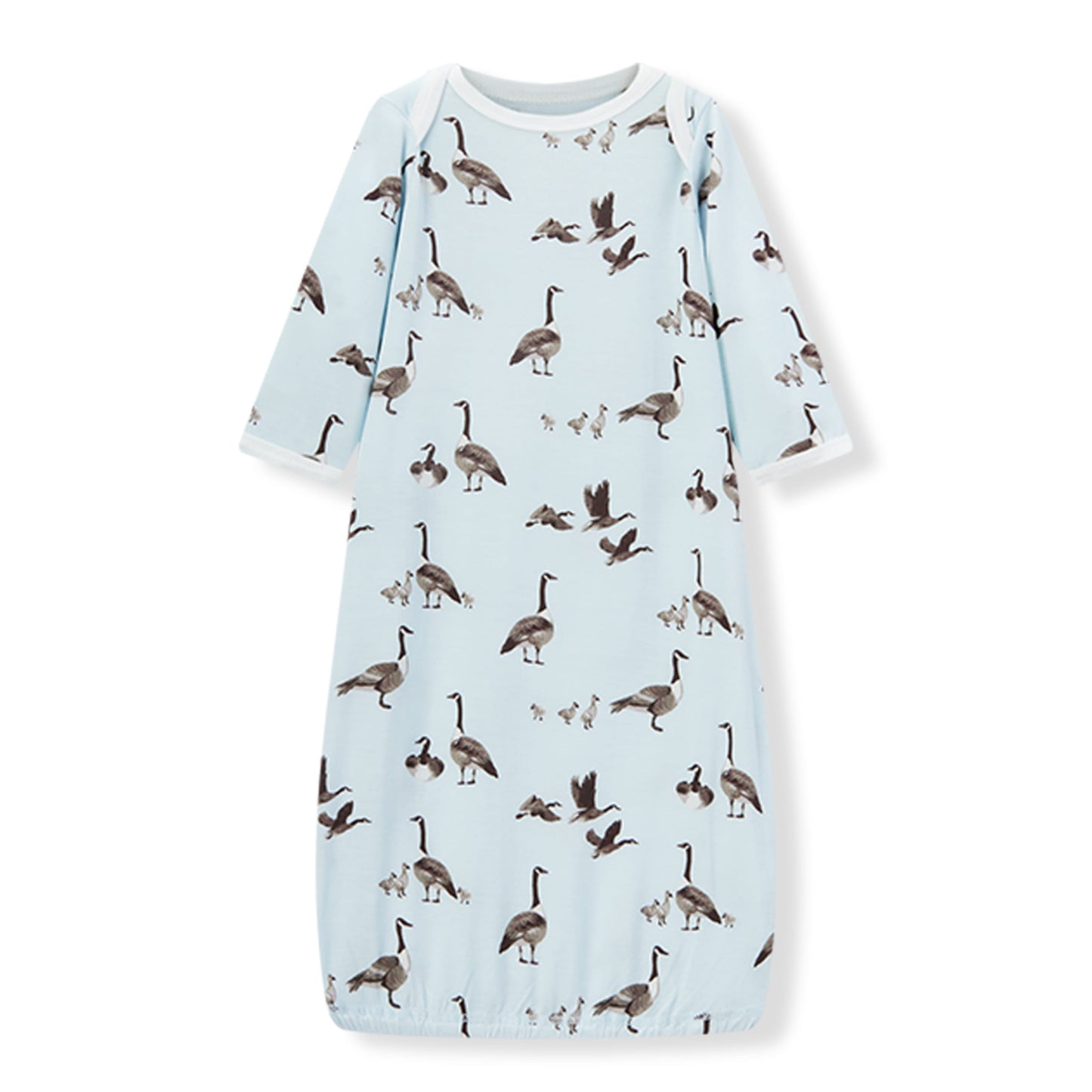 Goose Luxe Stretch Newborn Gown & Hat Set