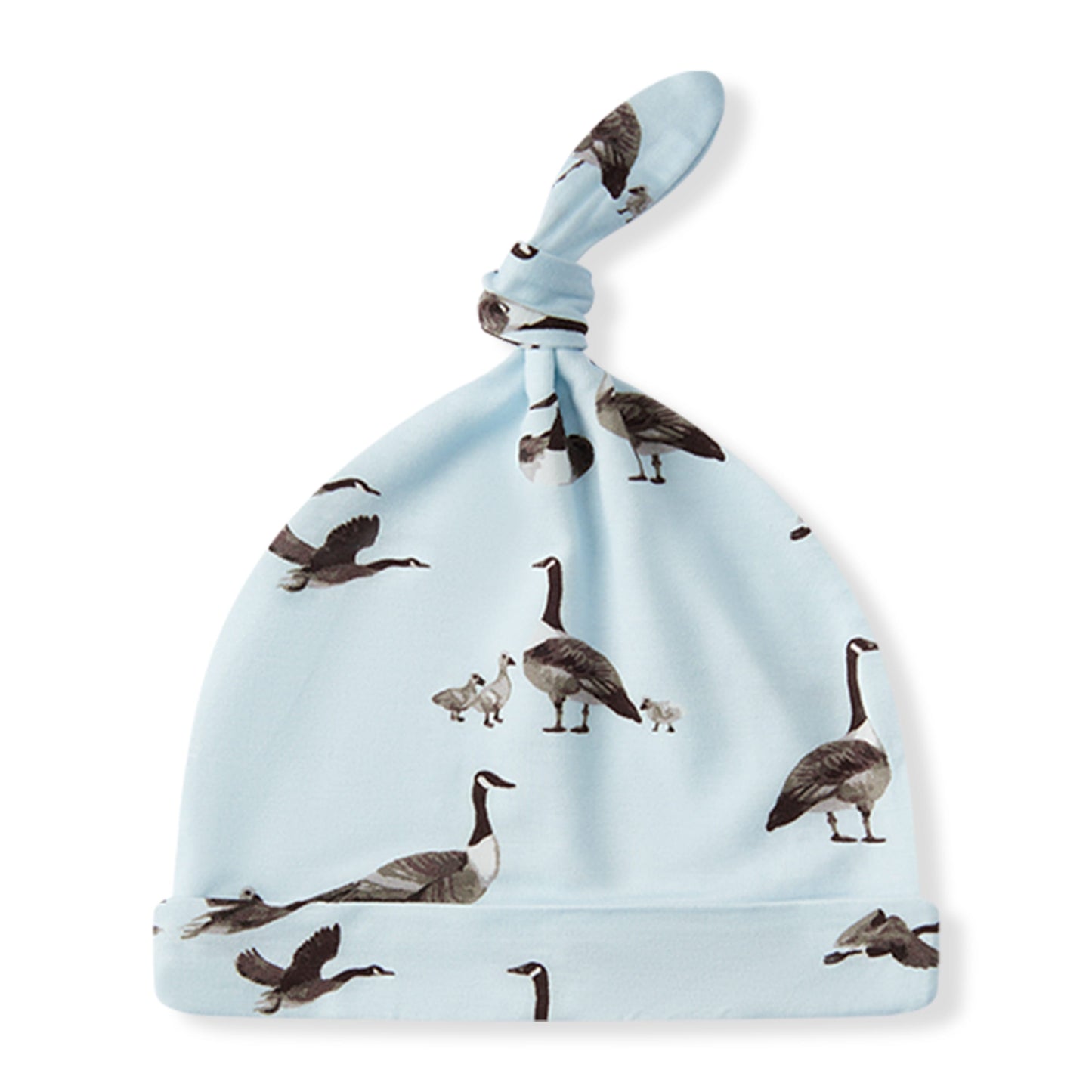 Goose Luxe Stretch Newborn Gown & Hat Set