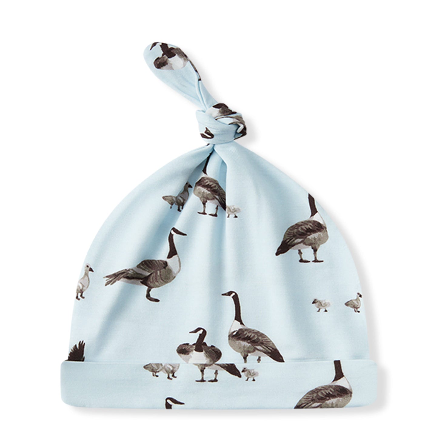 Goose Luxe Stretch Newborn Gown & Hat Set