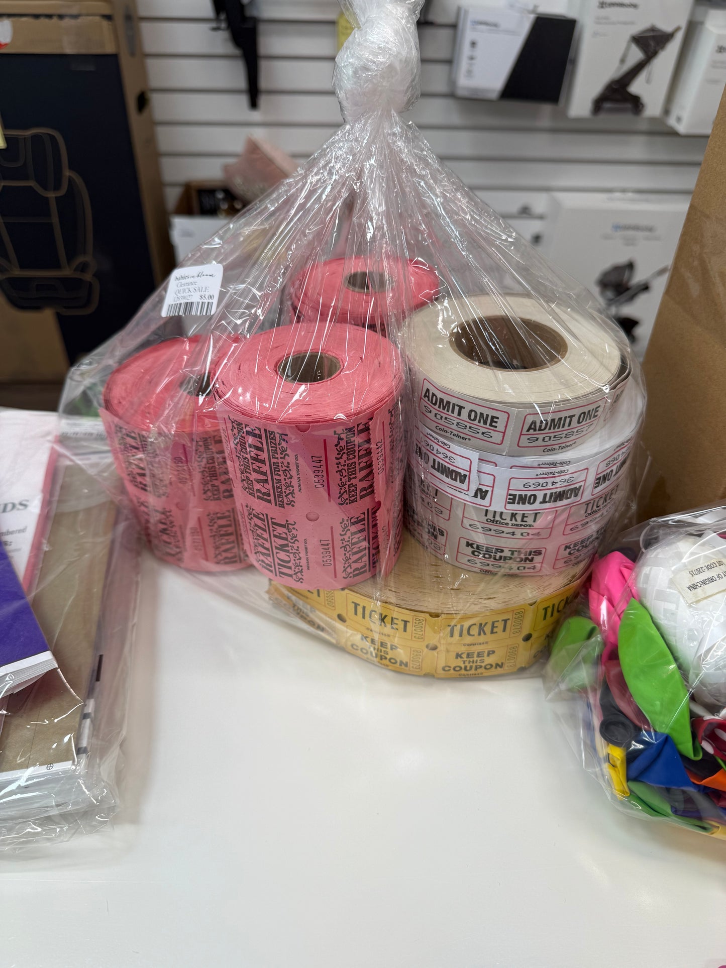 Mixed Raffle Tickets Lot
