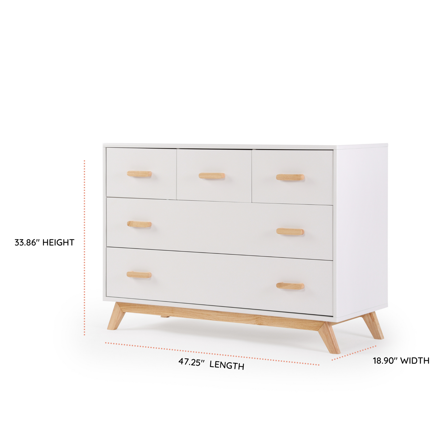 Soho 5-Drawer Dresser & Changing Tray FLOOR MODEL