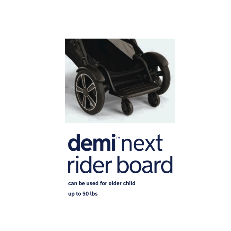 Nuna DEMI next + Rider Board
