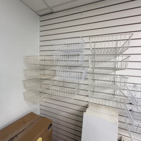Slat Wall Shelves, Baskets, and Hooks