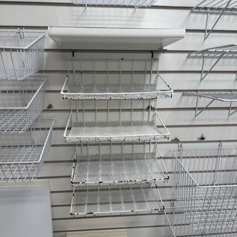 Slat Wall Shelves, Baskets, and Hooks