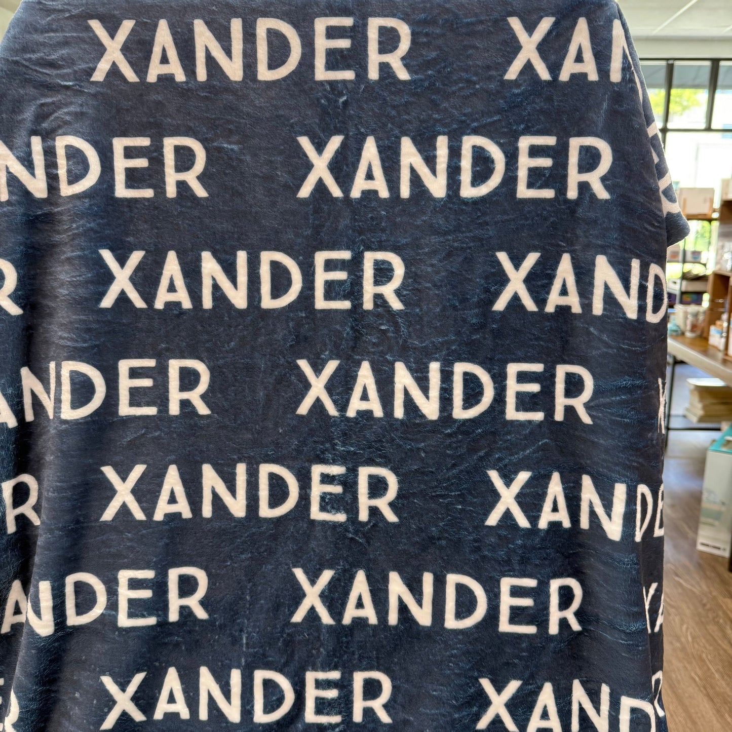 Personalized "Xander" Minky Blanket