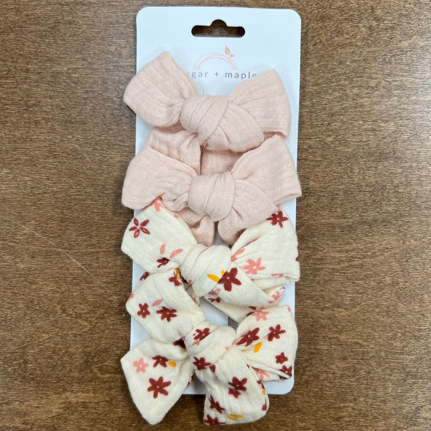Sugar + Maple Tied Muslin Bows