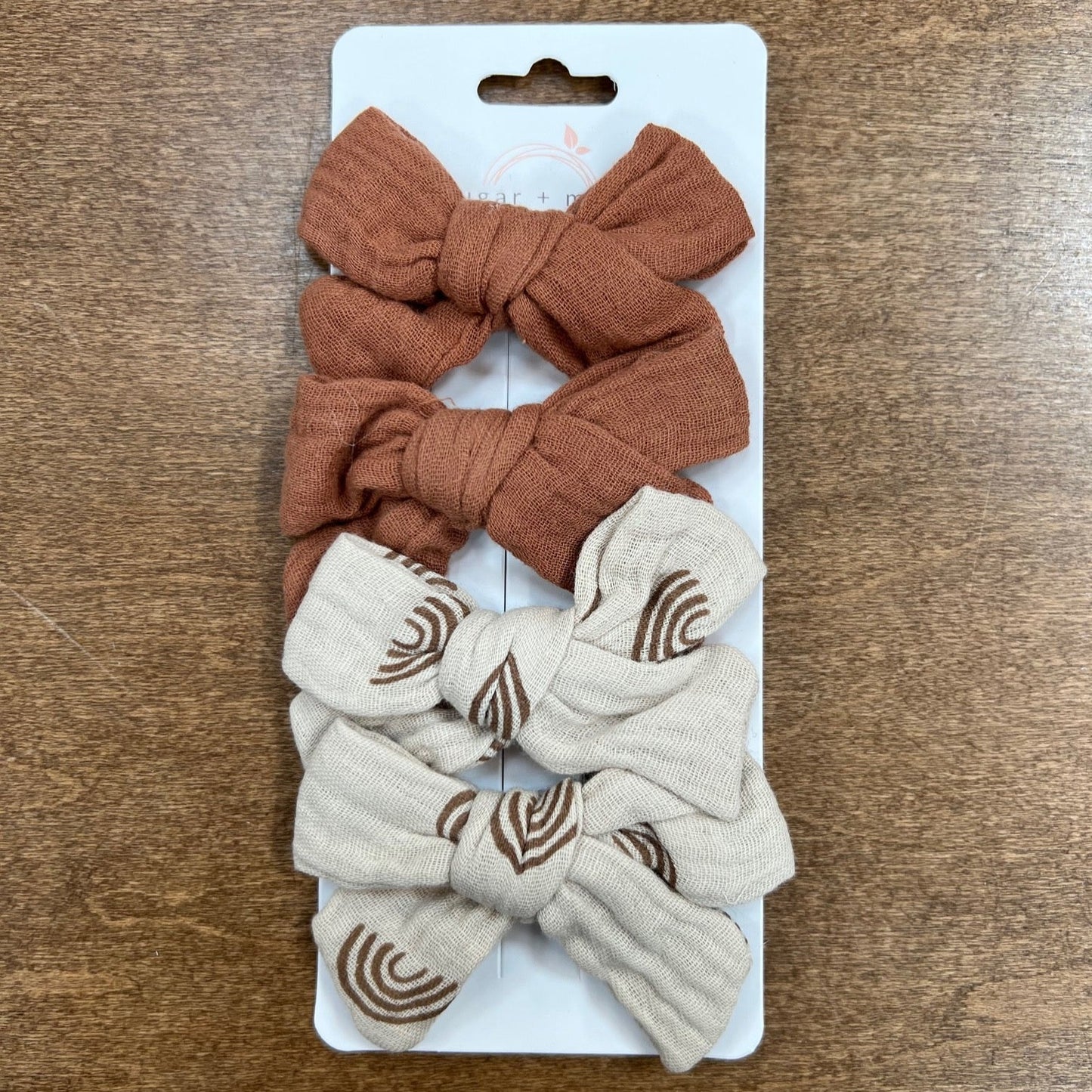 Sugar + Maple Tied Muslin Bows