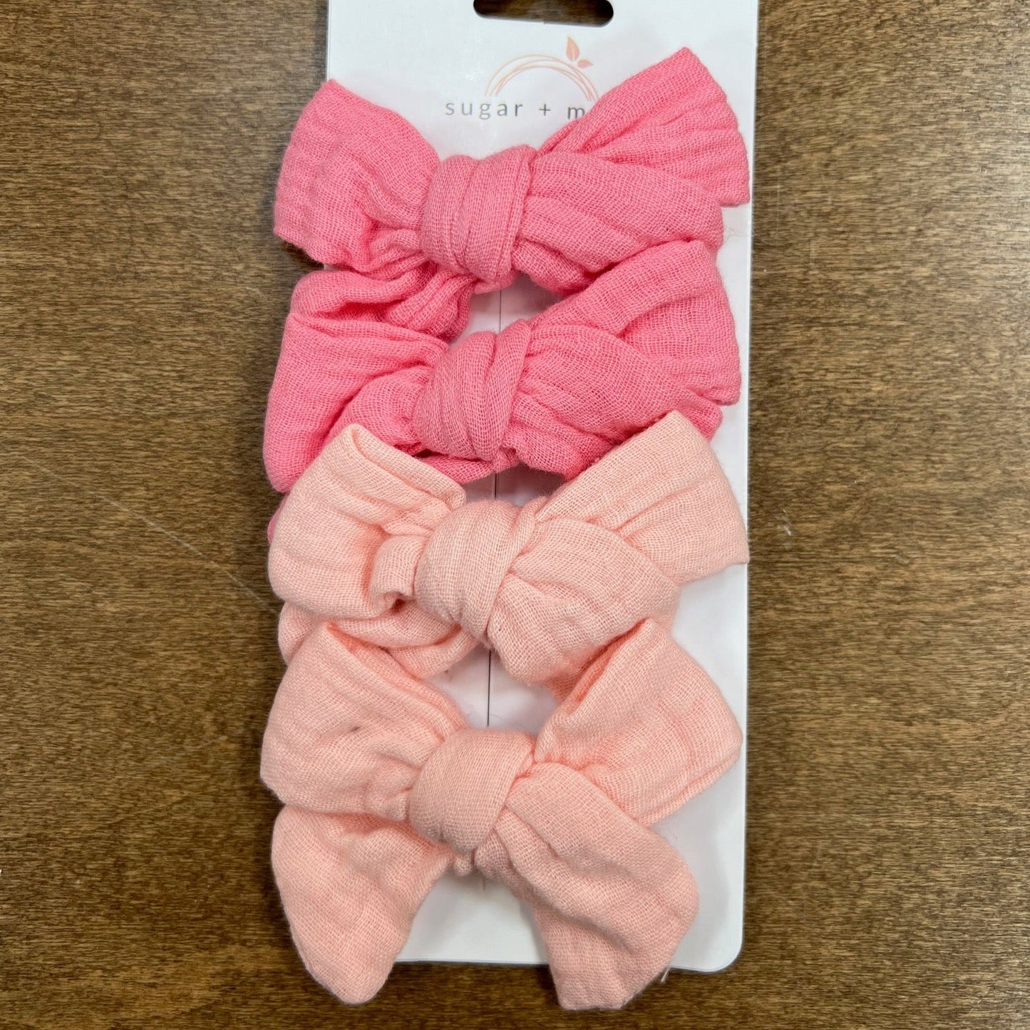 Sugar + Maple Tied Muslin Bows