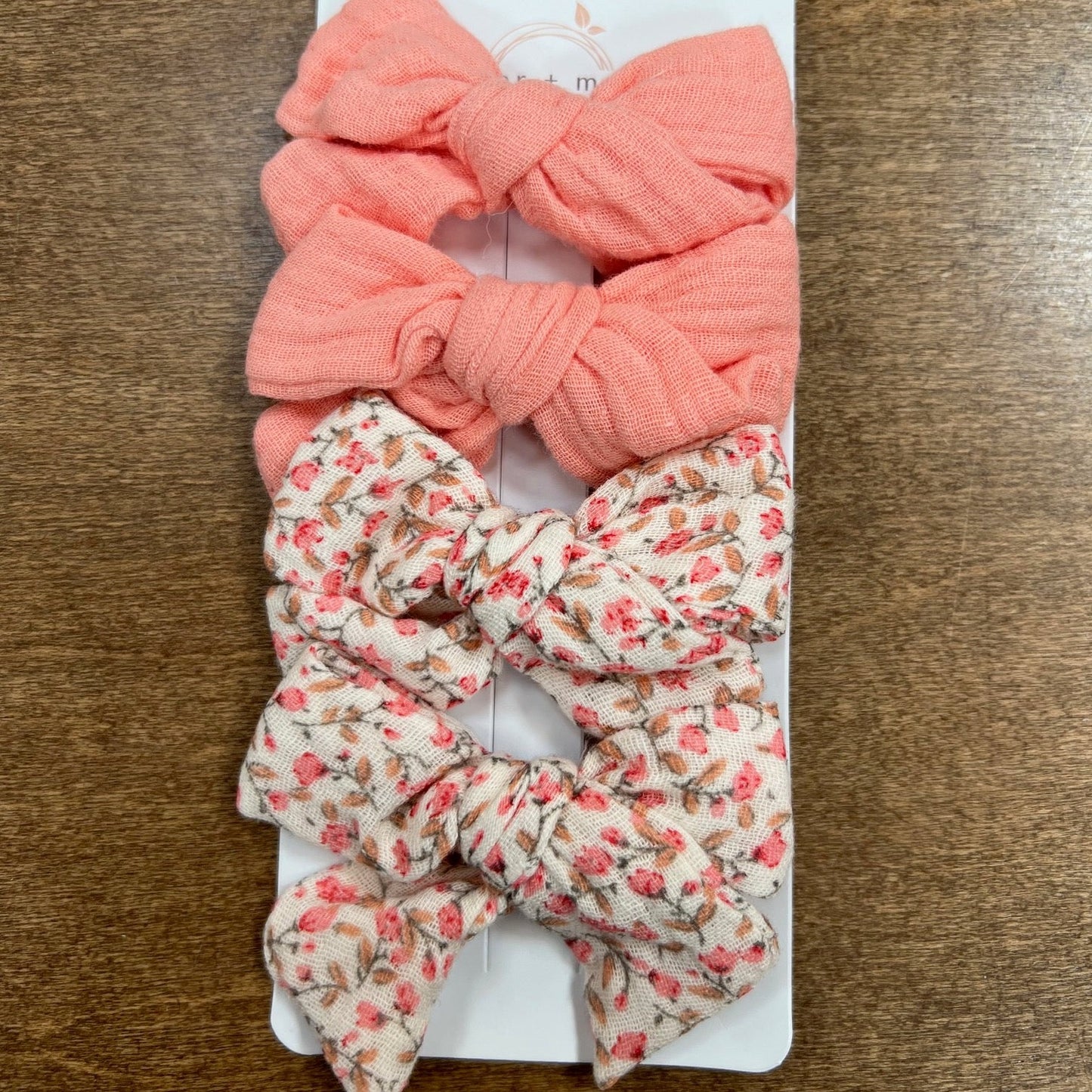Sugar + Maple Tied Muslin Bows