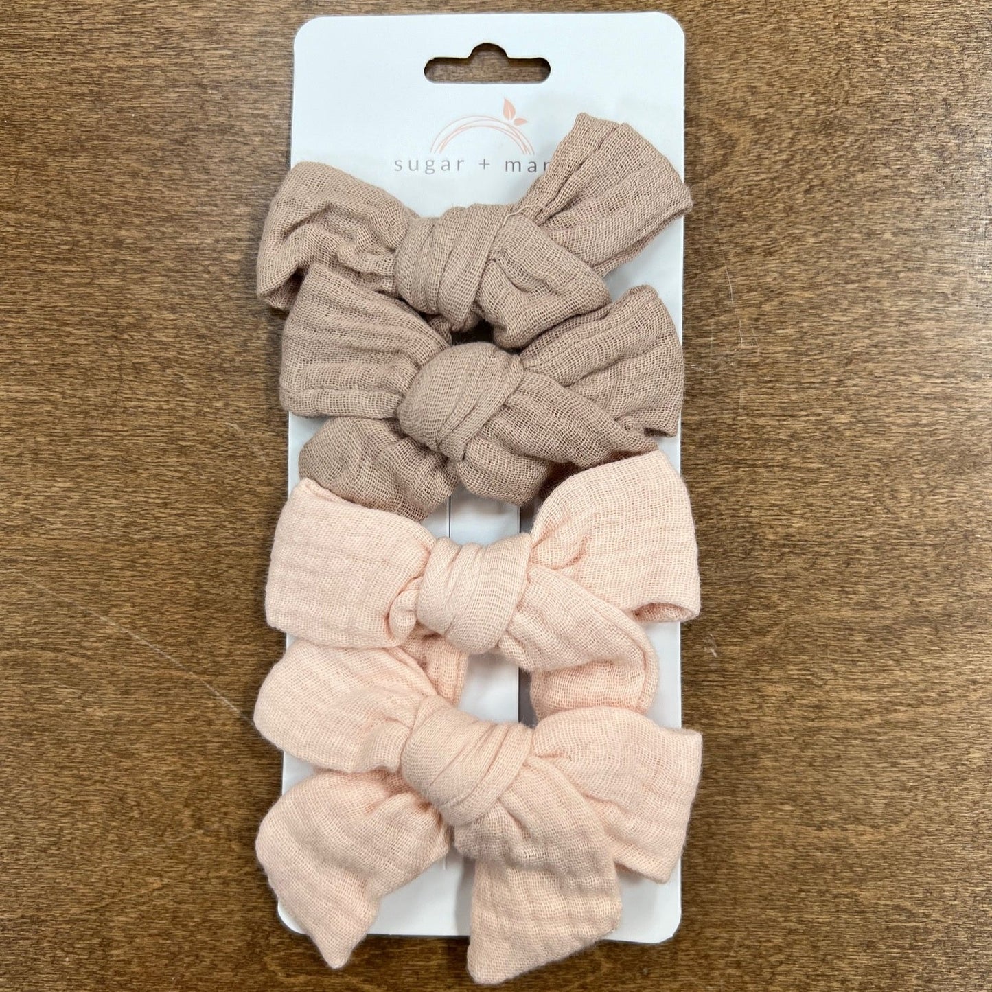 Sugar + Maple Tied Muslin Bows