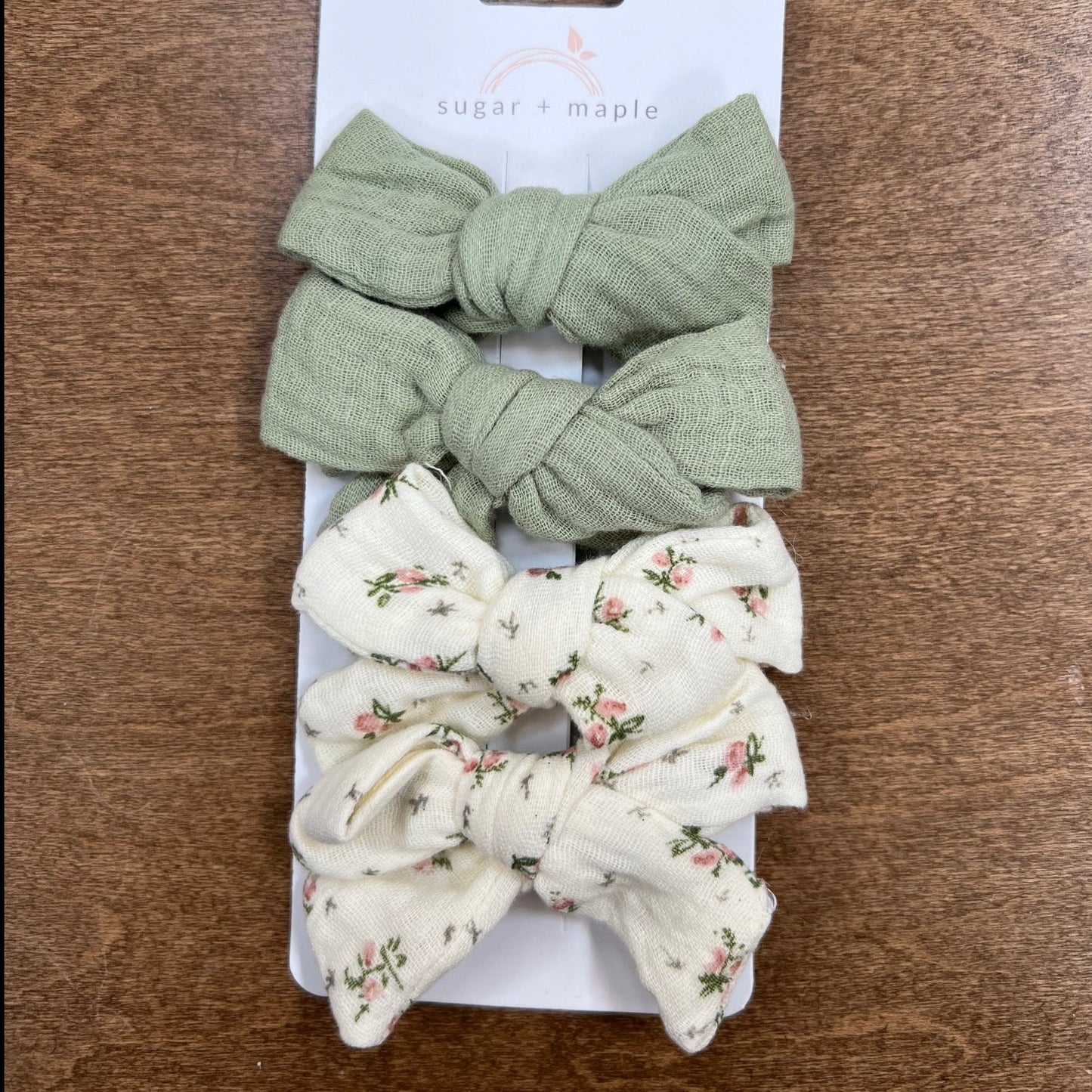 Sugar + Maple Tied Muslin Bows