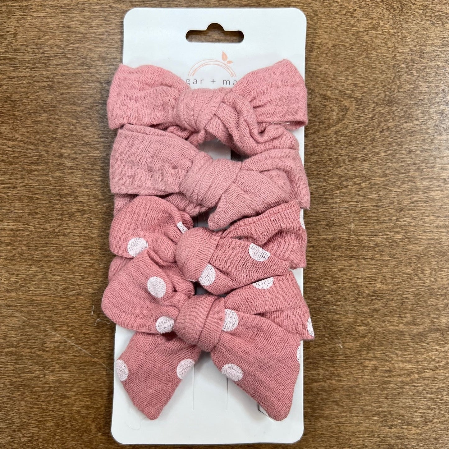 Sugar + Maple Tied Muslin Bows