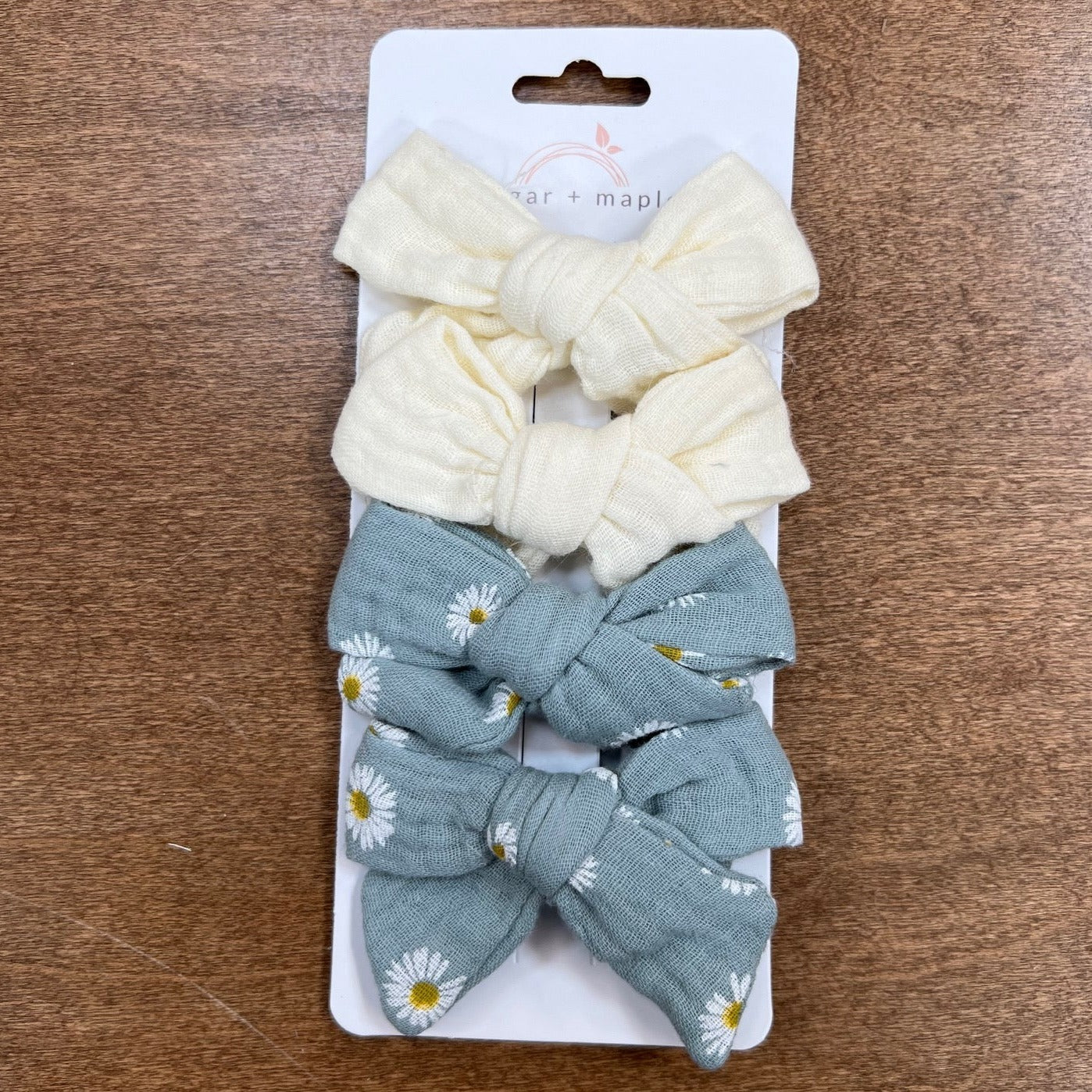 Sugar + Maple Tied Muslin Bows