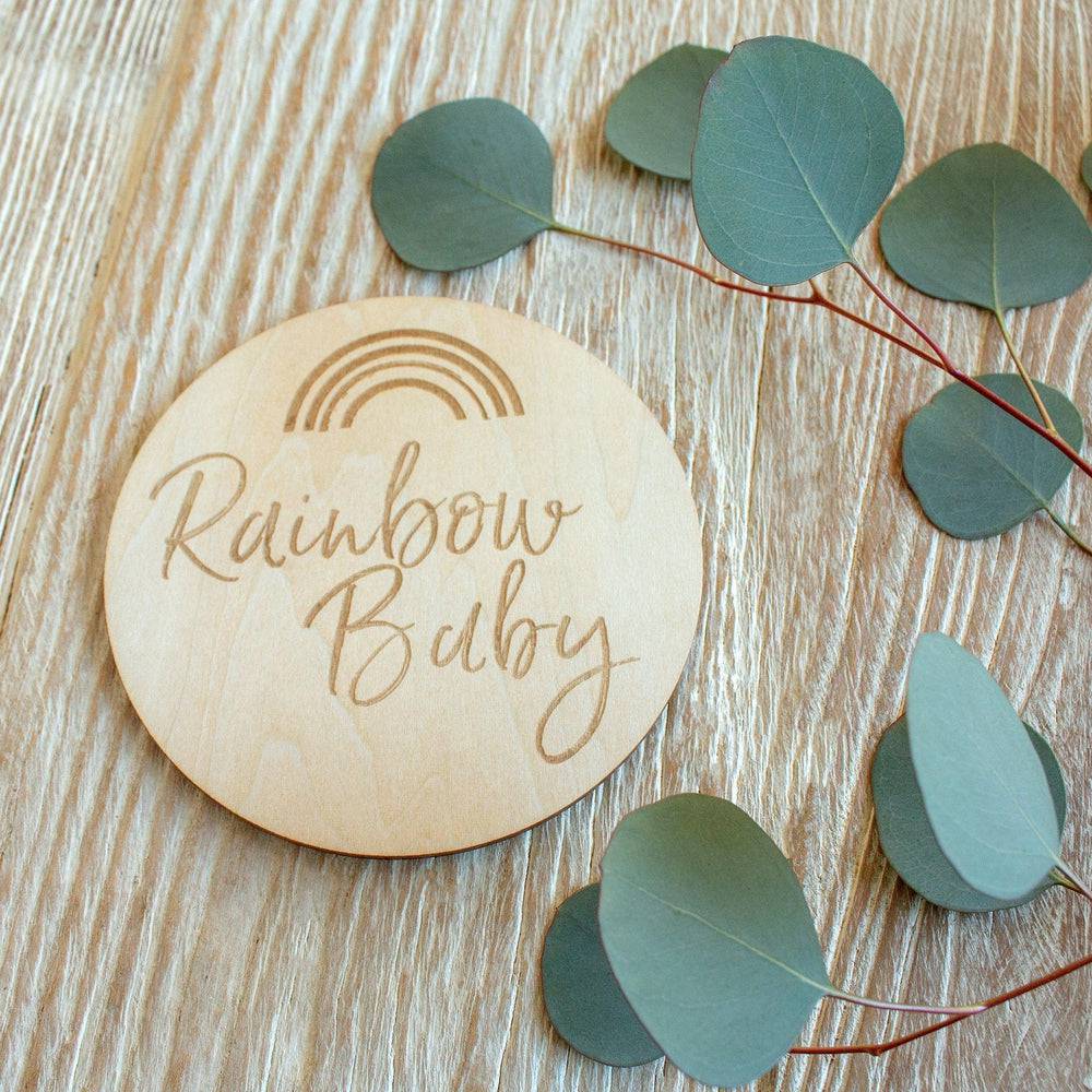 "Rainbow Baby" Announcement Photo Disc