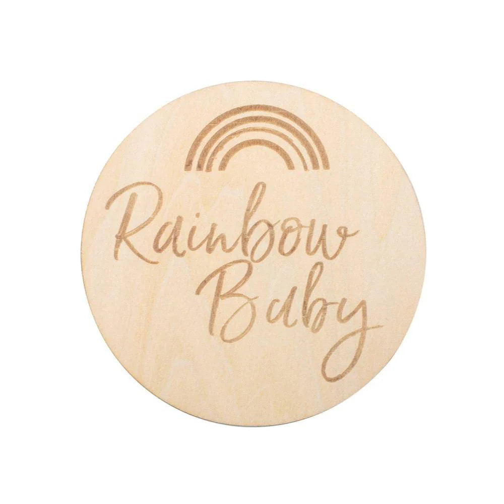 "Rainbow Baby" Announcement Photo Disc