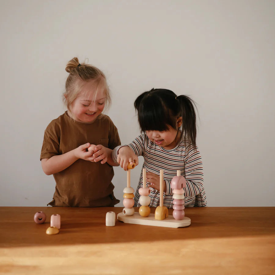 Mushie Wooden Multi Shape Stacker