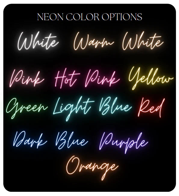 Personalized Neon Name Sign with Icon