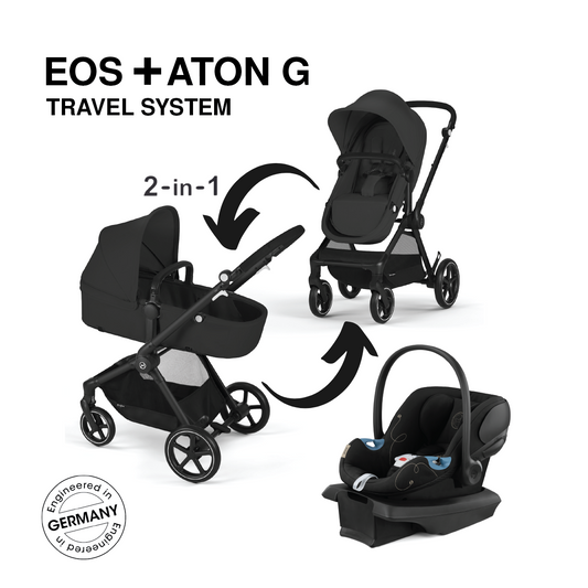 Cybex EOS 5-in-1 and Aton G Travel System Strollers