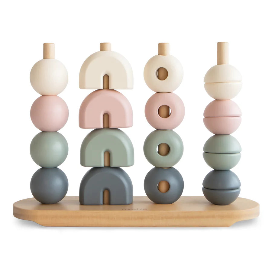 Mushie Wooden Multi Shape Stacker