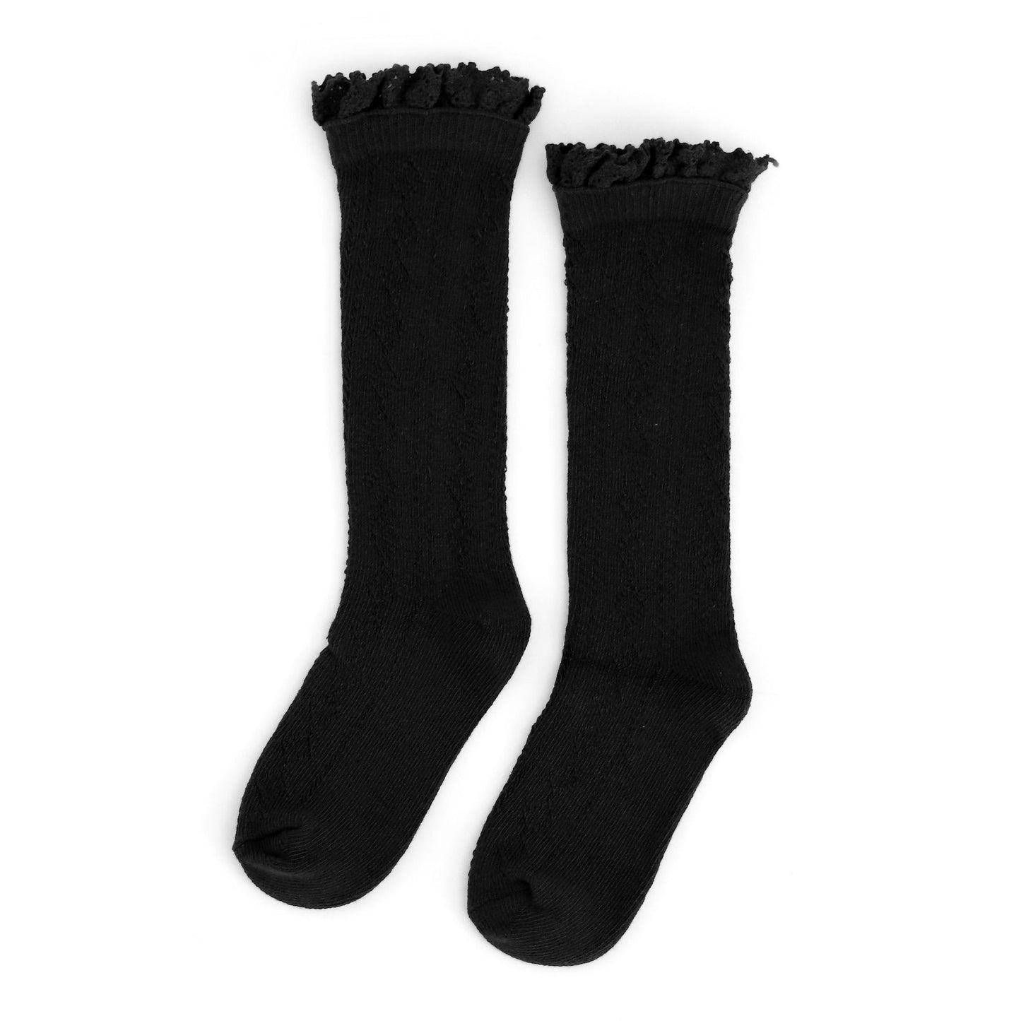 Fancy Lace Top Knee High Socks