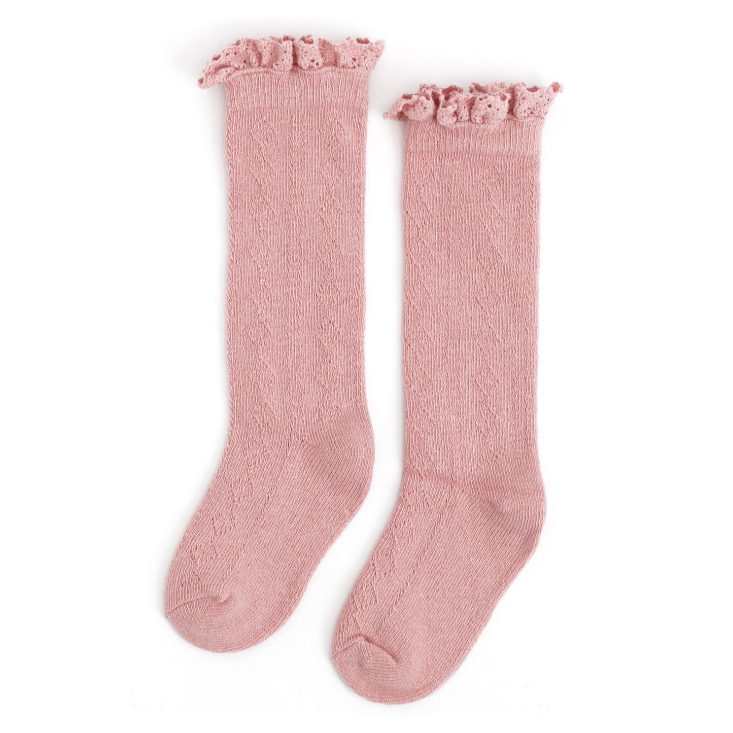Fancy Lace Top Knee High Socks