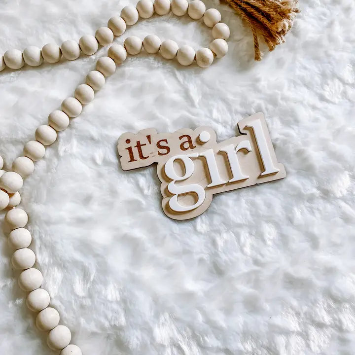 "It's a Girl" Announcement Sign