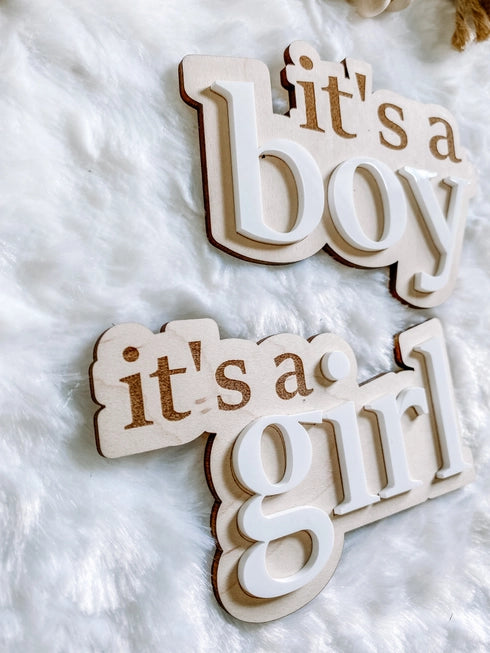 "It's a Girl" Announcement Sign