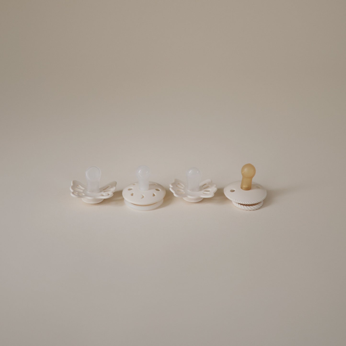 FRIGG Baby's First Pacifier Moonlight Sailing (Cream) 4-Pack - Babies in Bloom