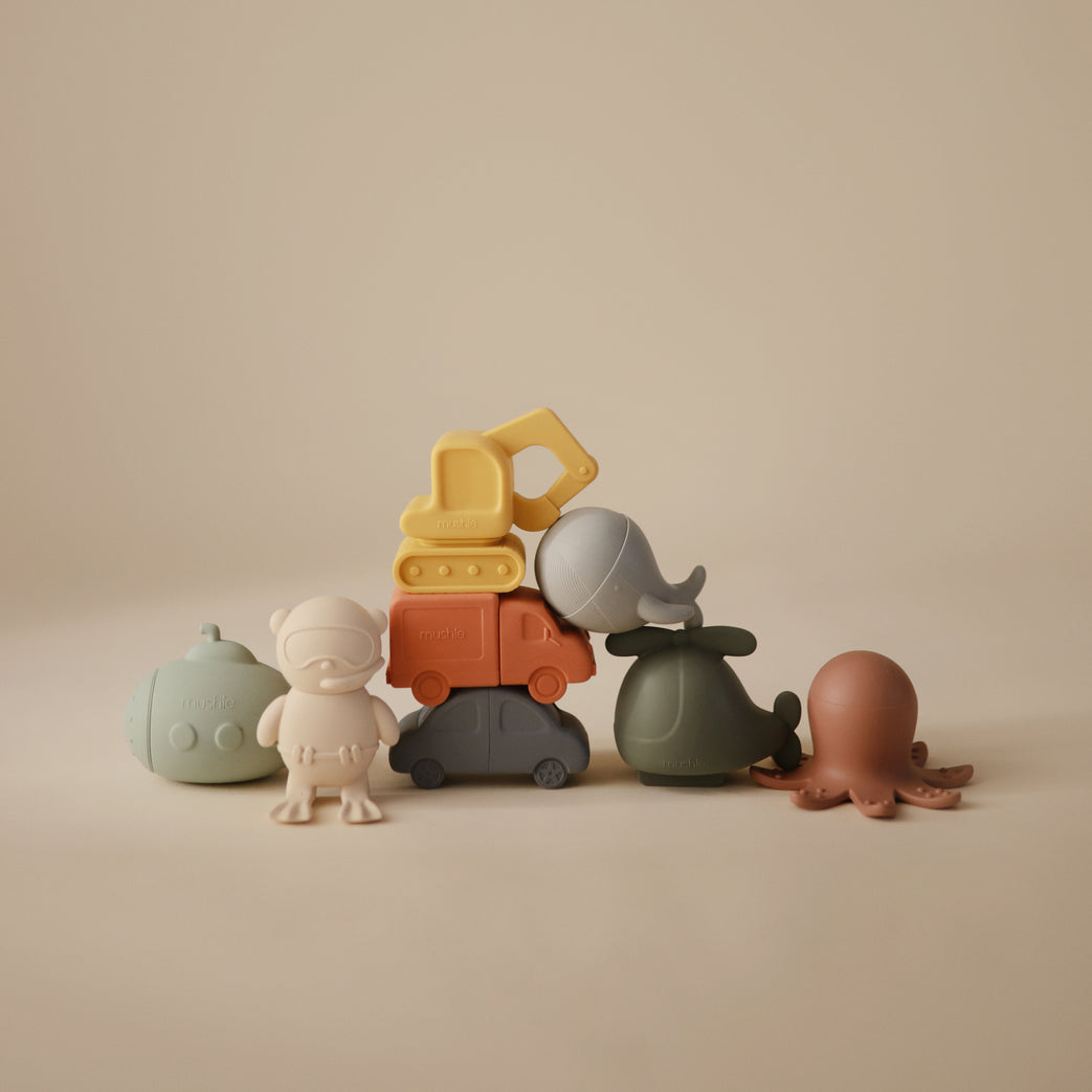 Mushie Mold Free Bath Play Sets