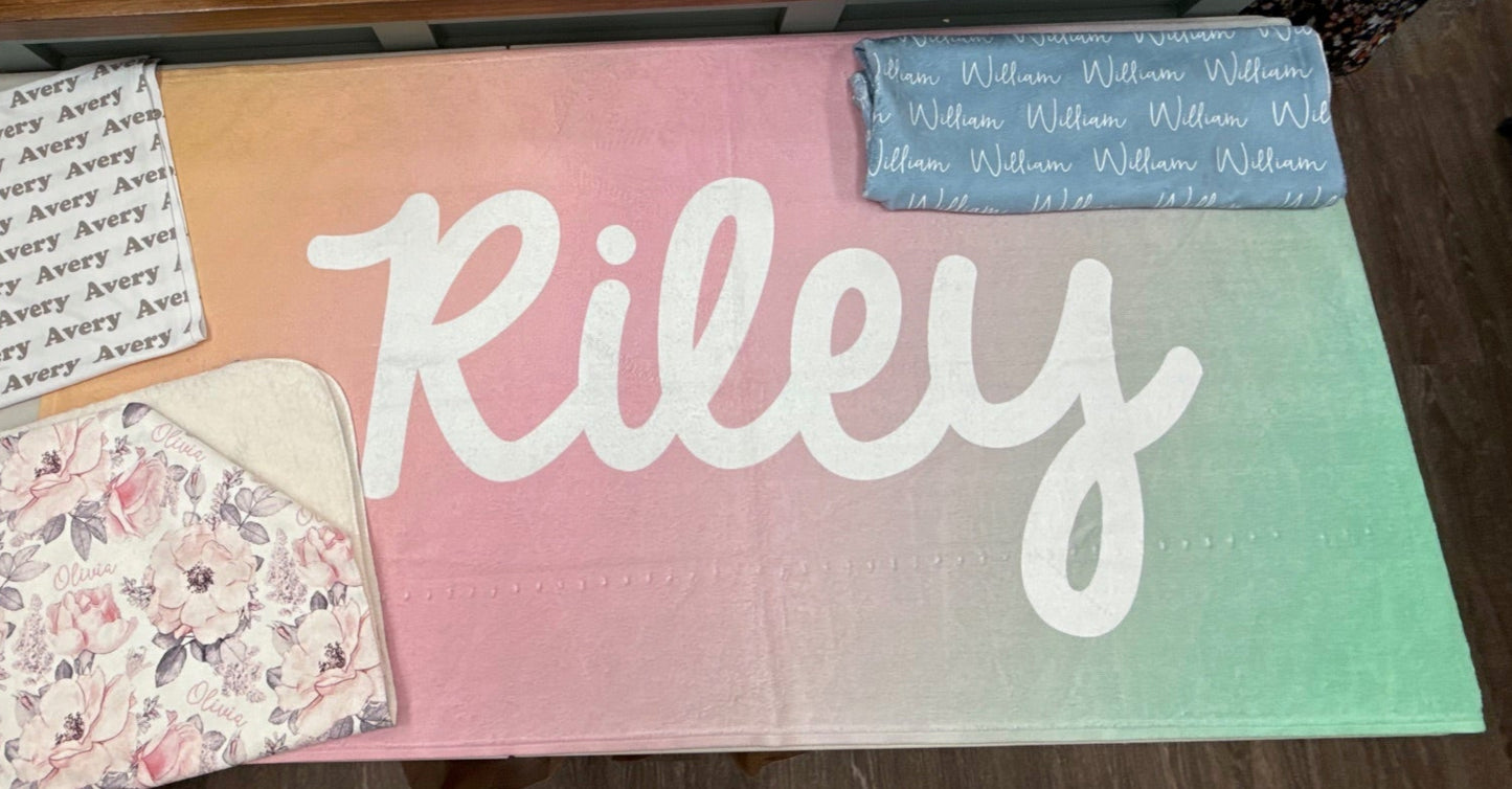 Personalized Beach Towel "Riley"