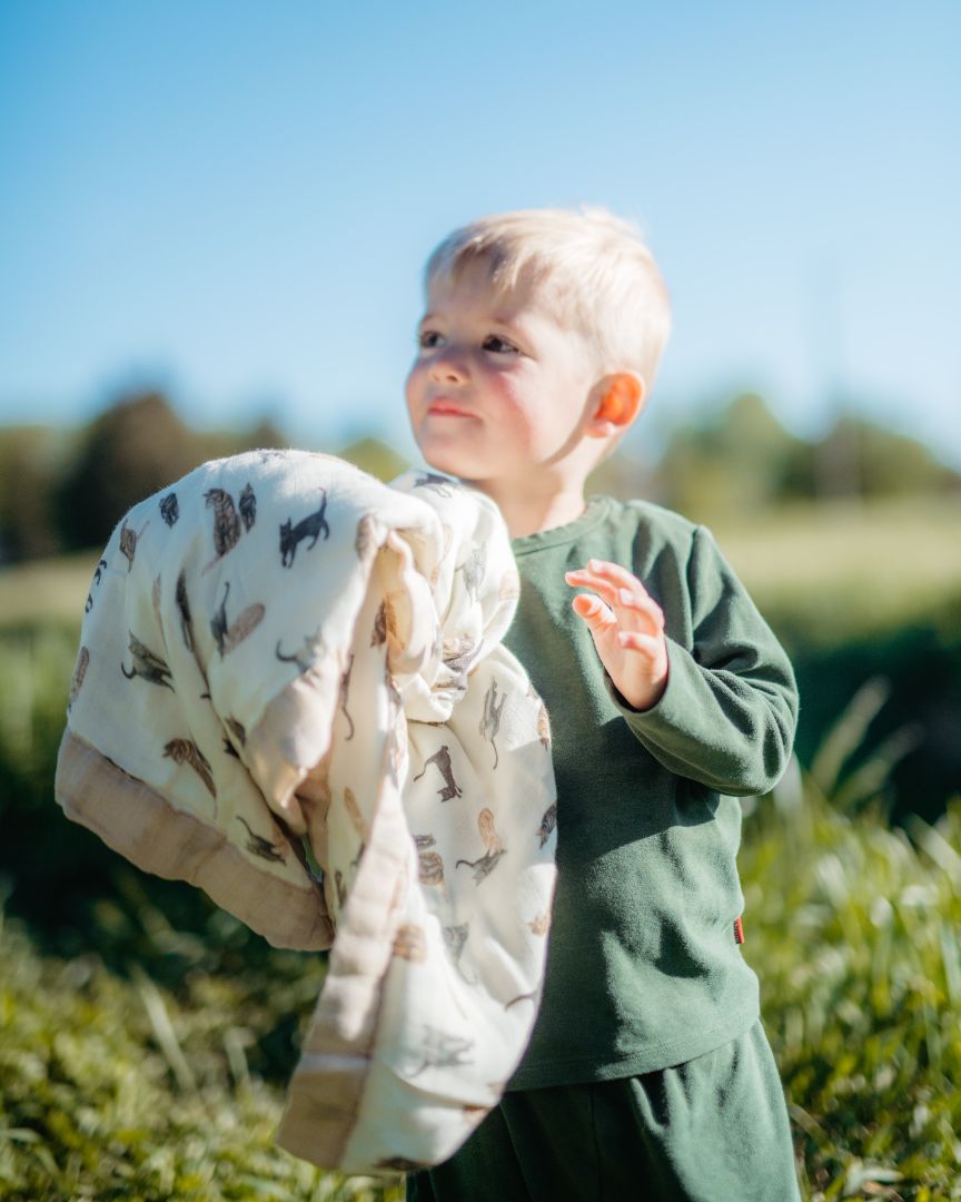 Sandcastle Big Lovey Three-Layer Muslin Blanket