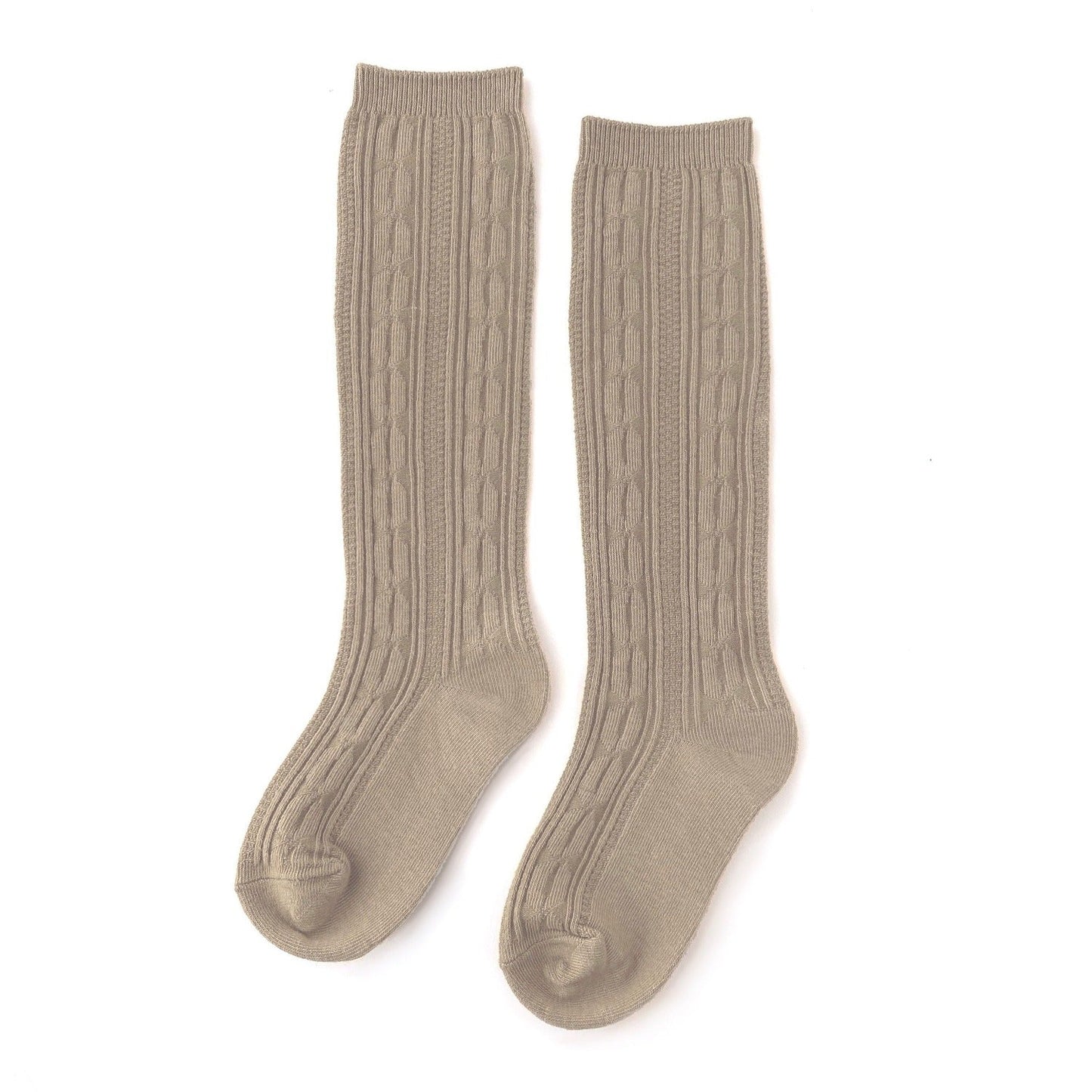 Cable Knit Knee High Socks