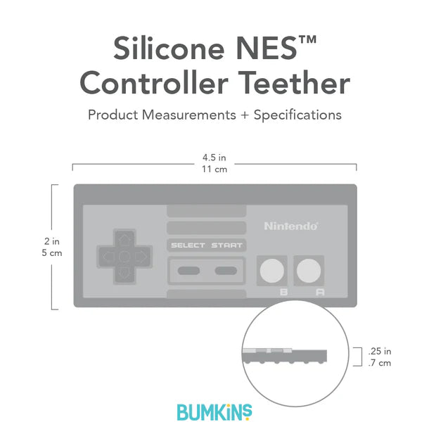 Silicone Teether: NES Controller