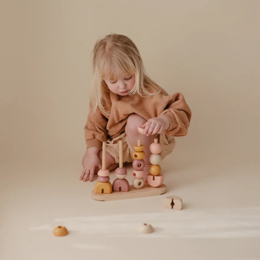 Mushie Wooden Multi Shape Stacker