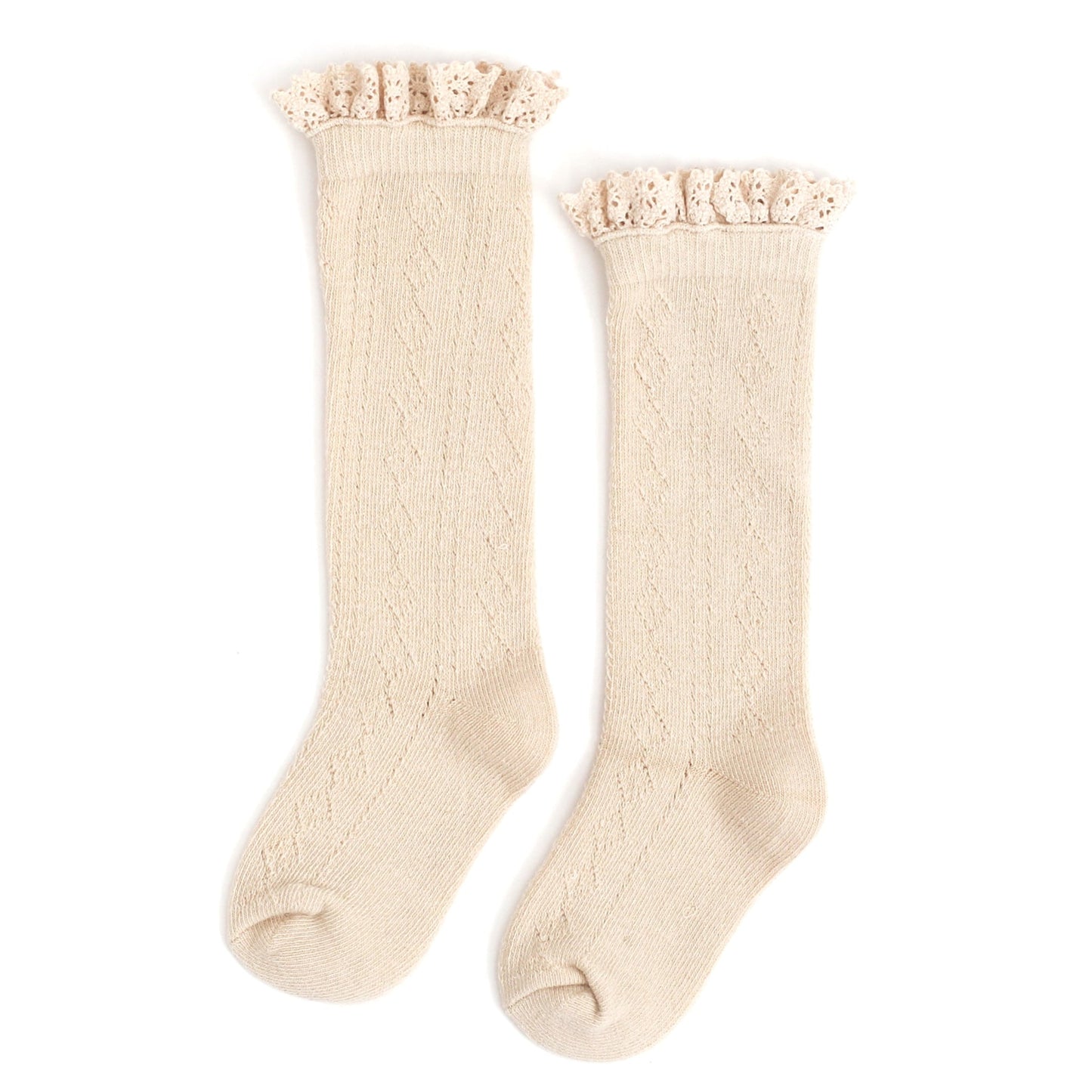 Fancy Lace Top Knee High Socks