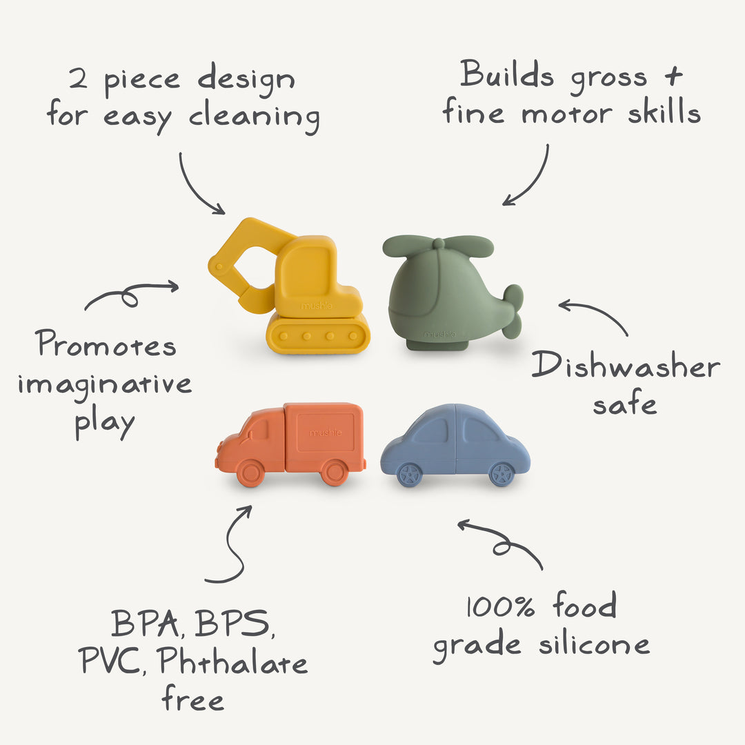 Mushie Mold Free Bath Play Sets