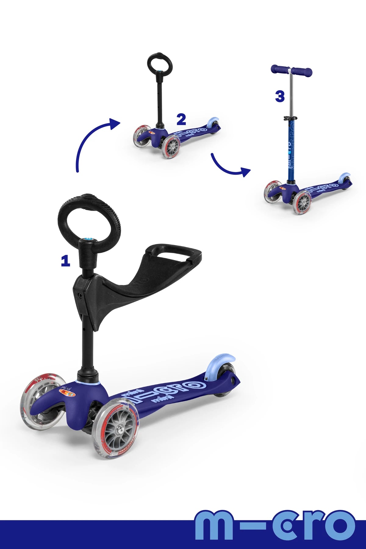 Micro Kickboard Mini Deluxe 3 in 1