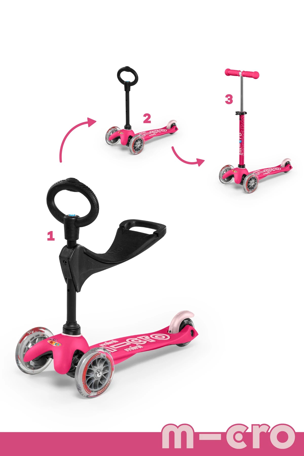 Micro Kickboard Mini Deluxe 3 in 1