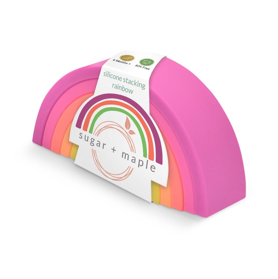 Sugar + Maple Silicone Stacking Rainbows