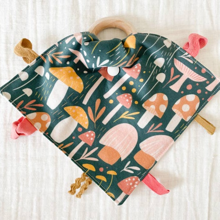 Organic Crinkle Lovey Teether Toys