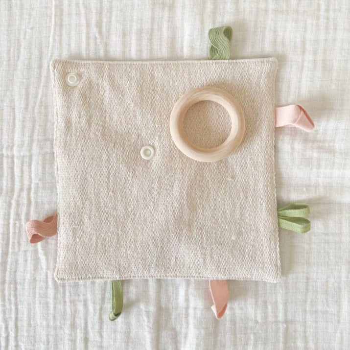 Organic Crinkle Lovey Teether Toys