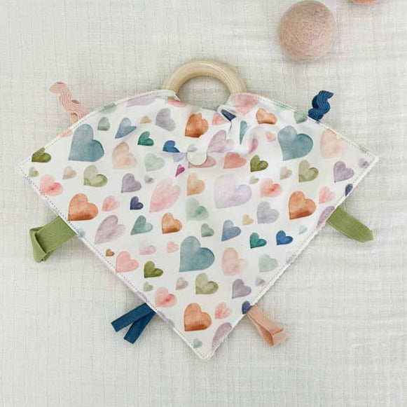 Organic Crinkle Lovey Teether Toys